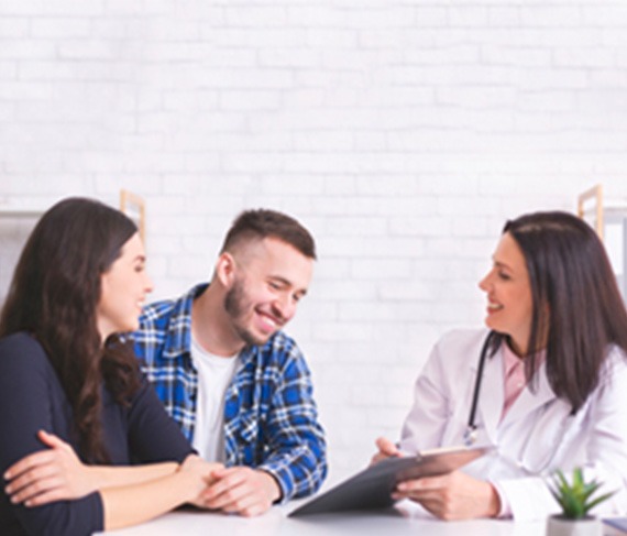 Gynecological Oncology 1 A gynecologist providing care and guidance to patient at Levantine Medical Center in Al Ain